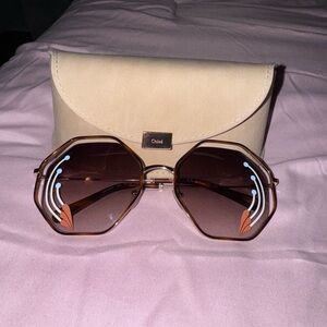 Chloé Eyewear Poppy Octagonal Frame Sunglasses